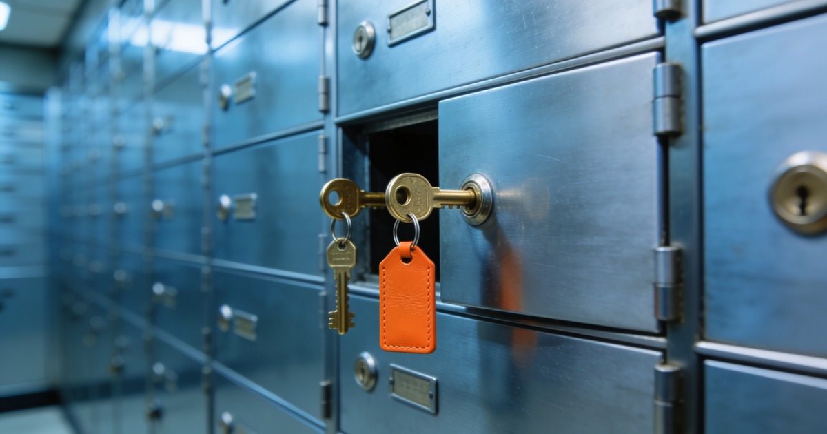 Keys securing locked filing cabinets for KVKK-compliant payroll data protection